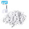 200 Pack Nail In Cable Clips / Cat6 Circle Cable Nails Tack Clips 7mm White সরবরাহকারী