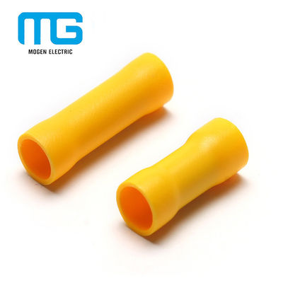চীন Yellow PVC Insulated Wire Butt Connectors / Electrical Crimp Terminal Connectors সরবরাহকারী
