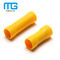 Yellow PVC Insulated Wire Butt Connectors / Electrical Crimp Terminal Connectors সরবরাহকারী